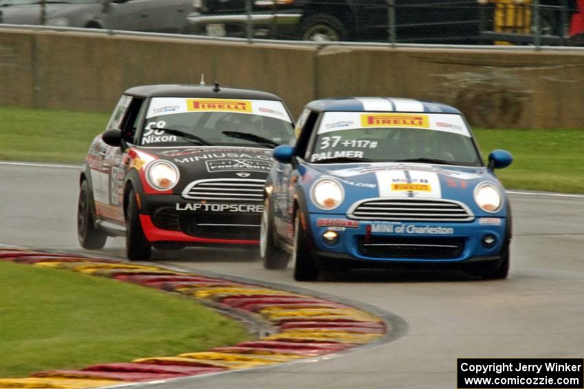 Tyler Palmer's and Glenn Nixon's MINI Coopers