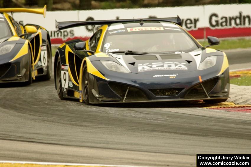 Alex Figge's and Robert Thorne's McLaren 12C GT3s