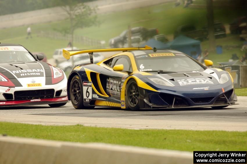 Robert Thorne's McLaren 12C GT3 and Brian Kleeman's Nissan 370Z