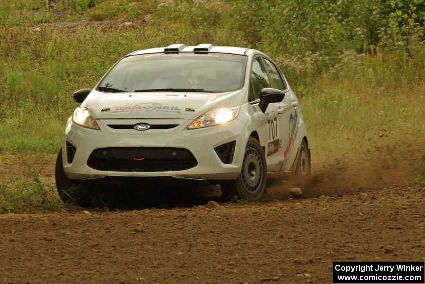 Will Hudson / Martin Brady Ford Fiesta R2 on SS3, Indian Creek.