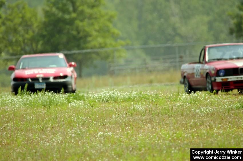 Missing Link Motorsports BMW 325i and Red Knights Pontiac Grand Prix