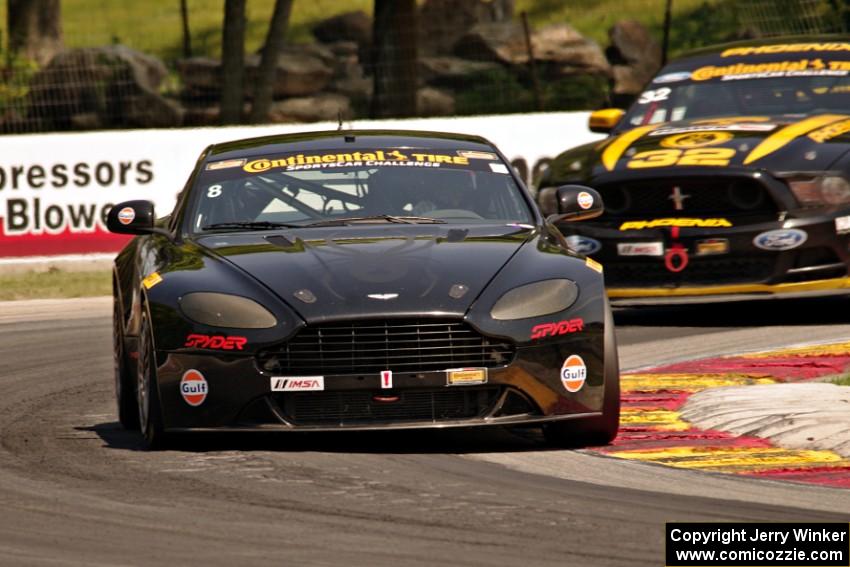 Anthony Mantella / Mark Wilkins Aston Martin Vantage and Kurt Rezzetano / Andrew Aquilante Ford Mustang Boss 302R