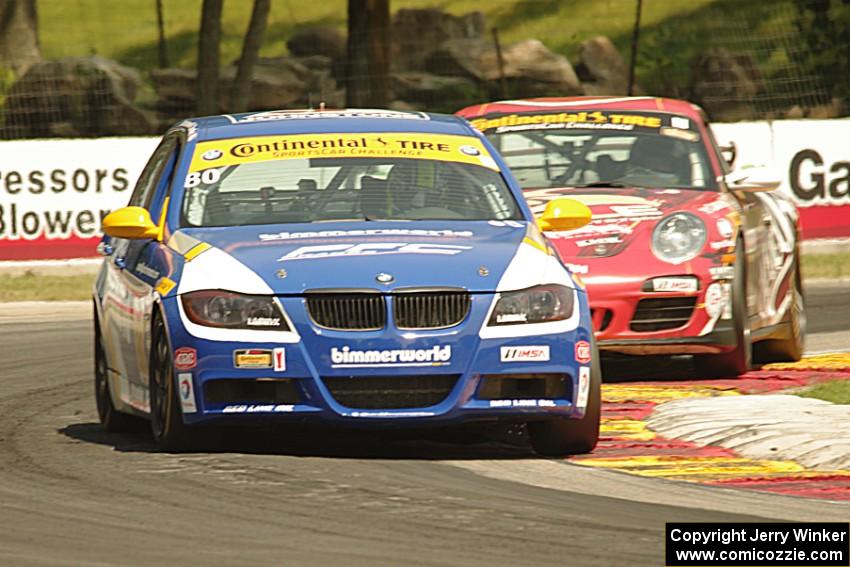 Eric Zimmermann / Tyler Cooke BMW 328i and Al Carter / Brett Sandberg Porsche 997