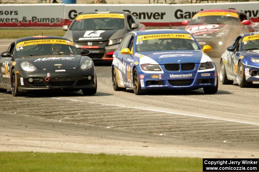 Remo Ruscitti / Adam Isman Porsche Cayman, Eric Zimmermann / Tyler Cooke BMW 328i, Stevan McAleer / Chad McCumbee Mazda MX-5