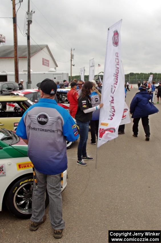 Cars on display at Sunday's grid walk