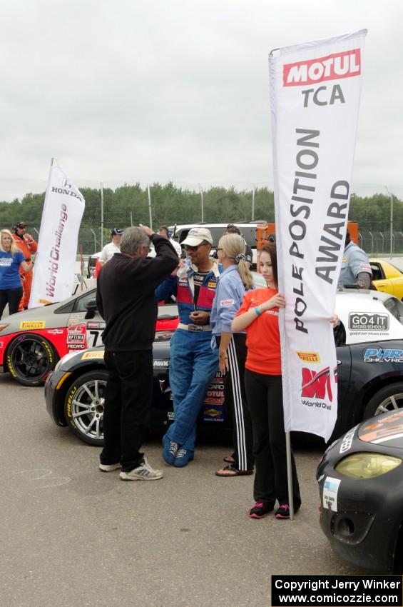 Cars on display at Sunday's grid walk