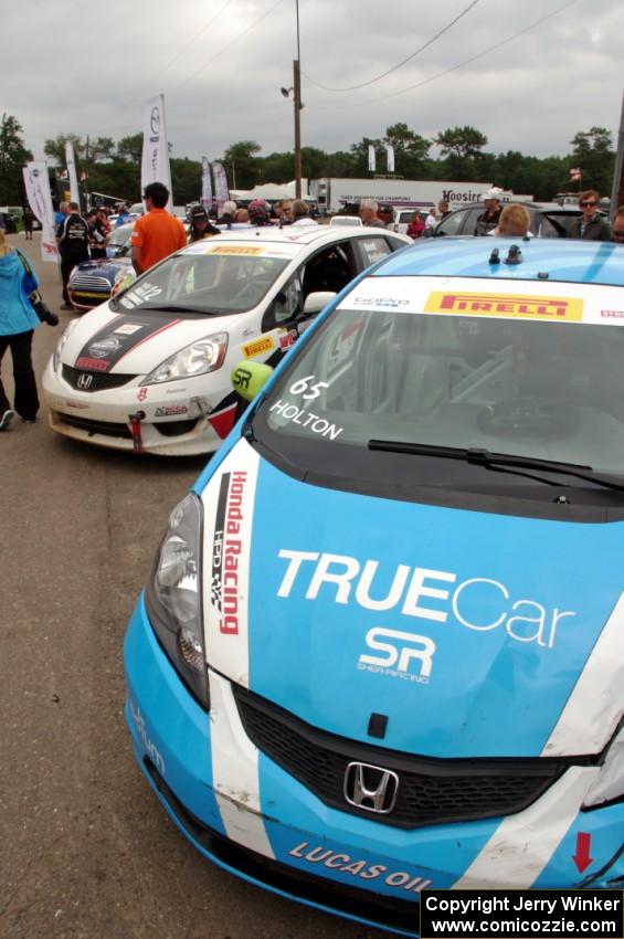 Cars on display at Sunday's grid walk