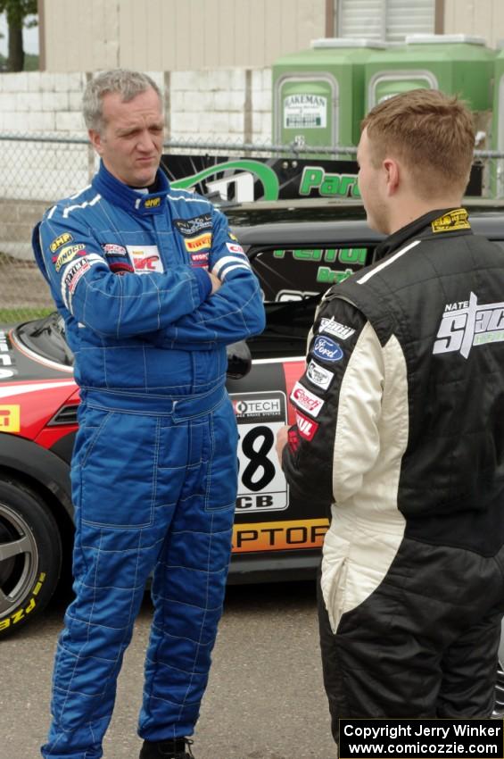 Glenn Nixon and Nate Stacy before the race