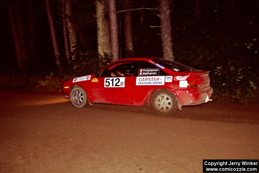 Jouni Pohjolainen / John Matikainen Nissan NX2000 at speed on SS5, Hanna One.