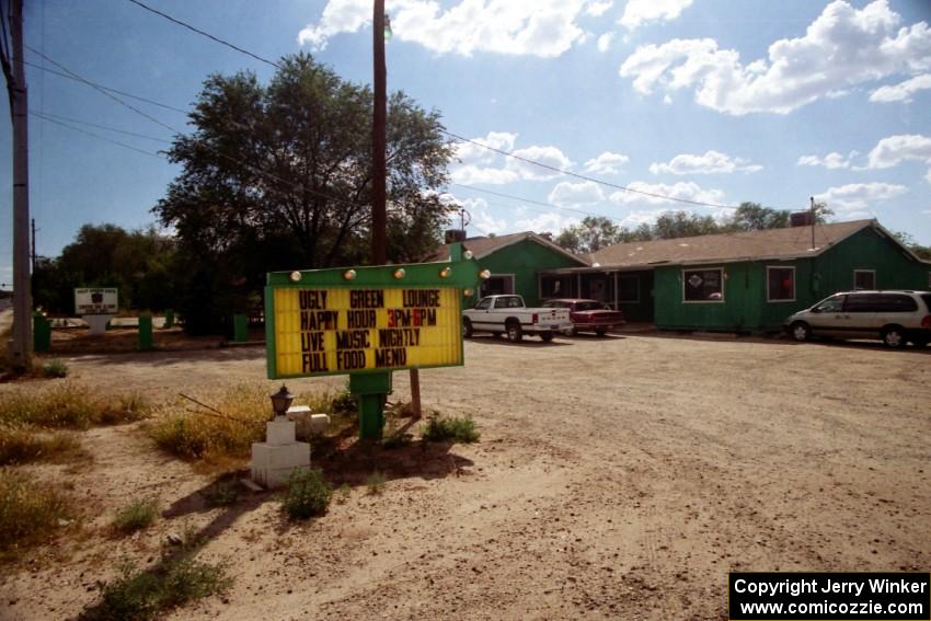 If the place is known as "The Ugly Green Lounge" it just begs to have you stop in.