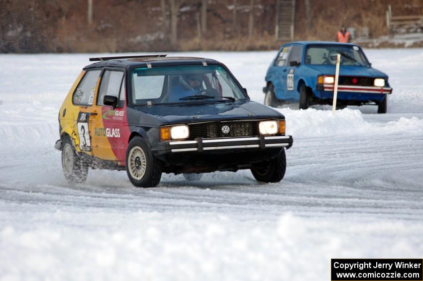 Pete Forrey / Dick Nordby / Bill Nelson VW Rabbit and Paul Palzer / Jon Palzer / Nick Palzer VW Rabbit