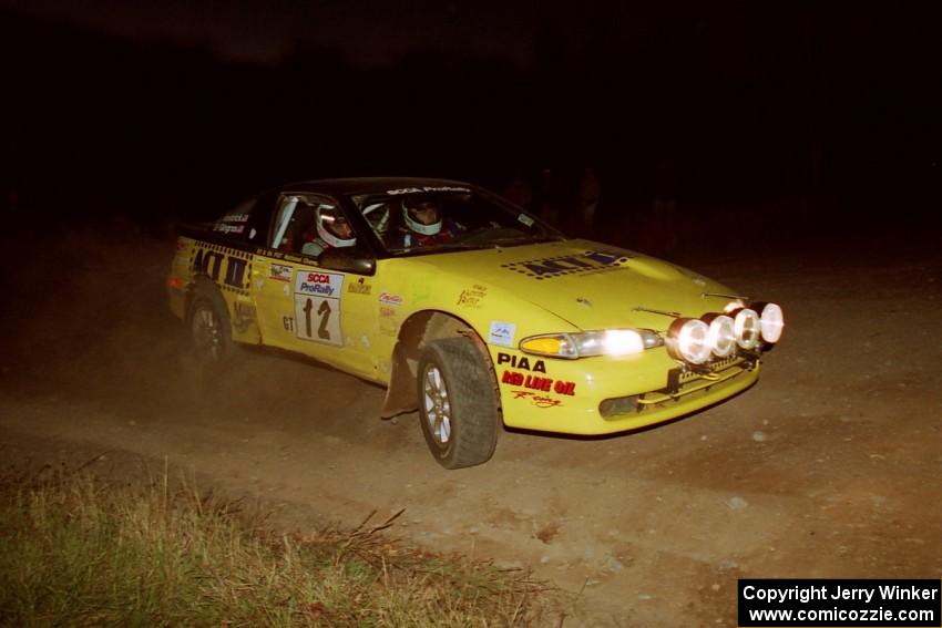 Steve Gingras / Bill Westrick Eagle Talon at the spectator corner on SS4, Far Point I.