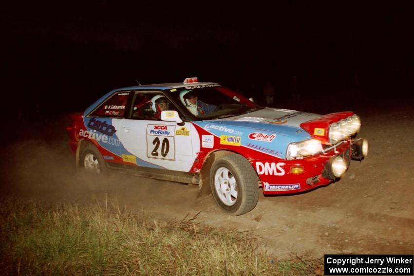 George Plsek / Alex Gelsomino Audi S2 Quattro at the spectator corner on SS4, Far Point I.