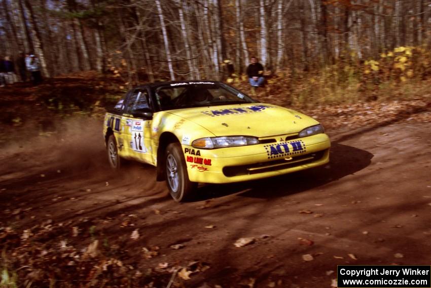 Steve Gingras / Bill Westrick Eagle Talon at the final corner of SS11, Gratiot Lake I.