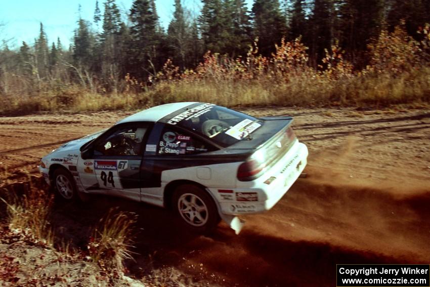 Bryan Pepp / Jerry Stang Eagle Talon at speed near the end of SS17, Gratiot Lake II.