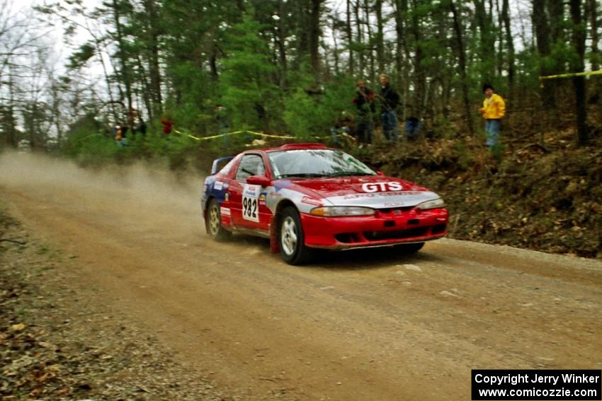 Wojciech Hajduczyk / Chuck Cox Plymouth Lazer at speed on SS11, Clear Creek I.