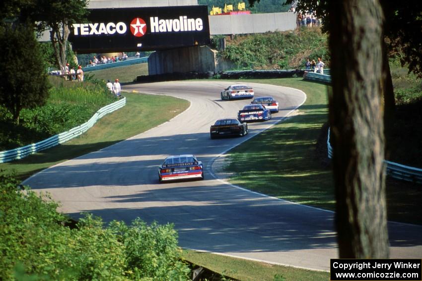 The leaders roar uphill through Thunder Valley.