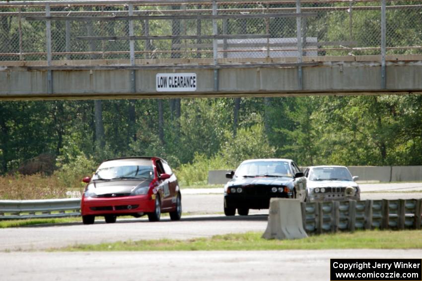 Three Sheets Racing Ford Focus ZX3, In The Red BMW 325is and Chump Faces BMW 325is