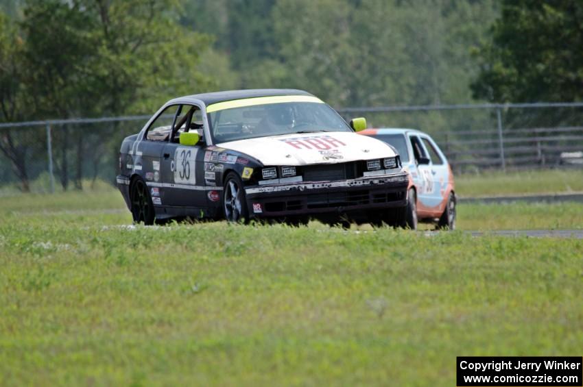 Ambitious But Rubbish Racing BMW 325 and Team Kaput VW Golf