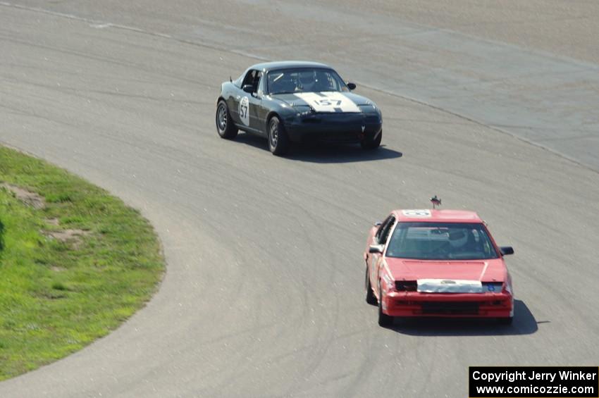 Motley Crew Honda Prelude and Transcendental Racing Mazda Miata