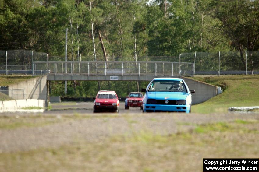 Blue Sky Racing VW Golf, Team Festivus Ford Festiva and Probs Racing BMW 325is