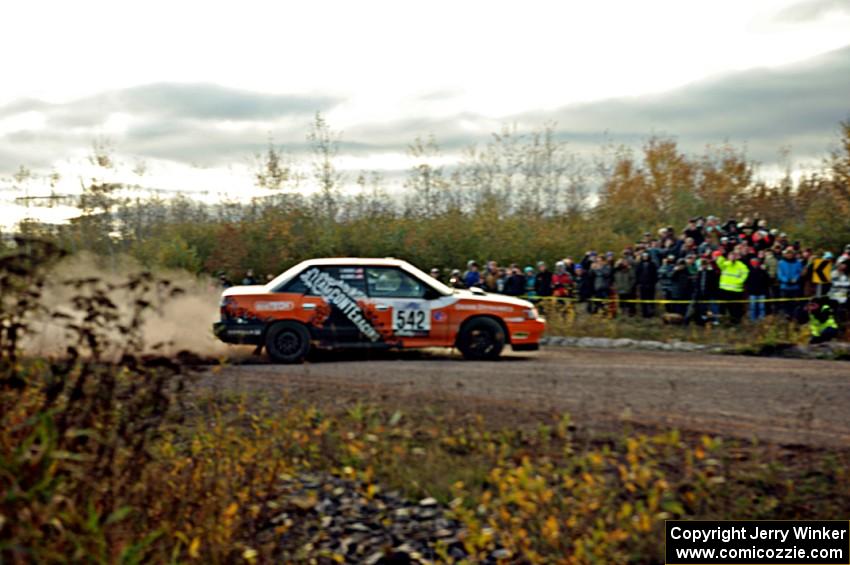 Matt Conte / Zach Jacques Subaru Legacy comes through the SS15 (Green Acres II) spectator area.