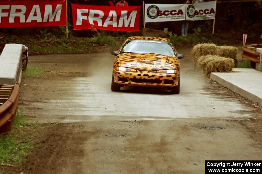 Doug Shepherd / Pete Gladysz Mitsubishi Eclipse comes through the spectator area at Phasa, SS4.