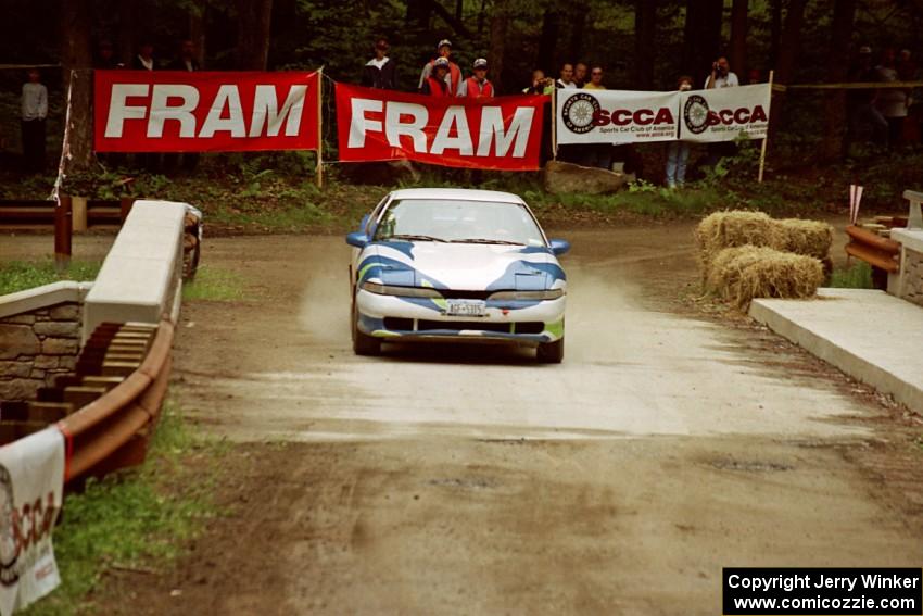 Celsus Donnelly / Josh Bressem Eagle Talon comes through the spectator area at Phasa, SS4.