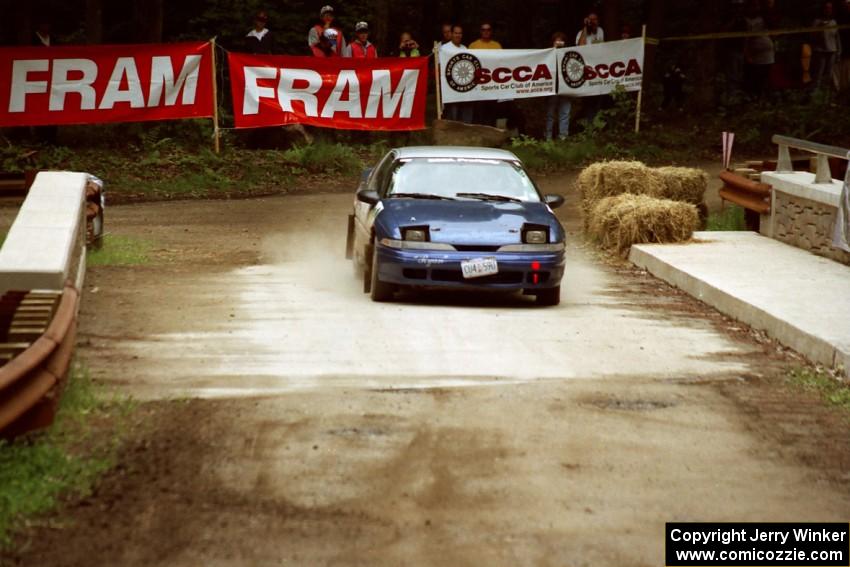 Lauchlin O'Sullivan / John Dillon MItsubishi Eclipse comes through the spectator area at Phasa, SS4.