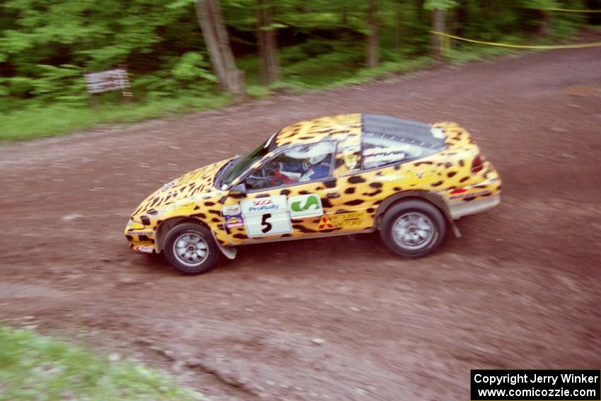 Doug Shepherd / Pete Gladysz Mitsubishi Eclipse at the first hairpin on Colton Stock, SS5.