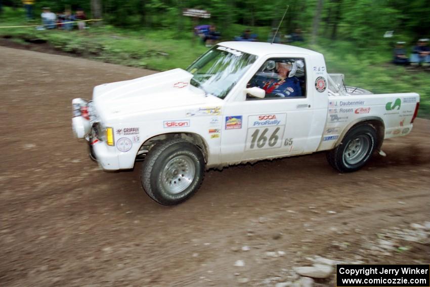 John Daubenmier / Stan Rosen Chevy S-10 at the first hairpin on Colton Stock, SS5.