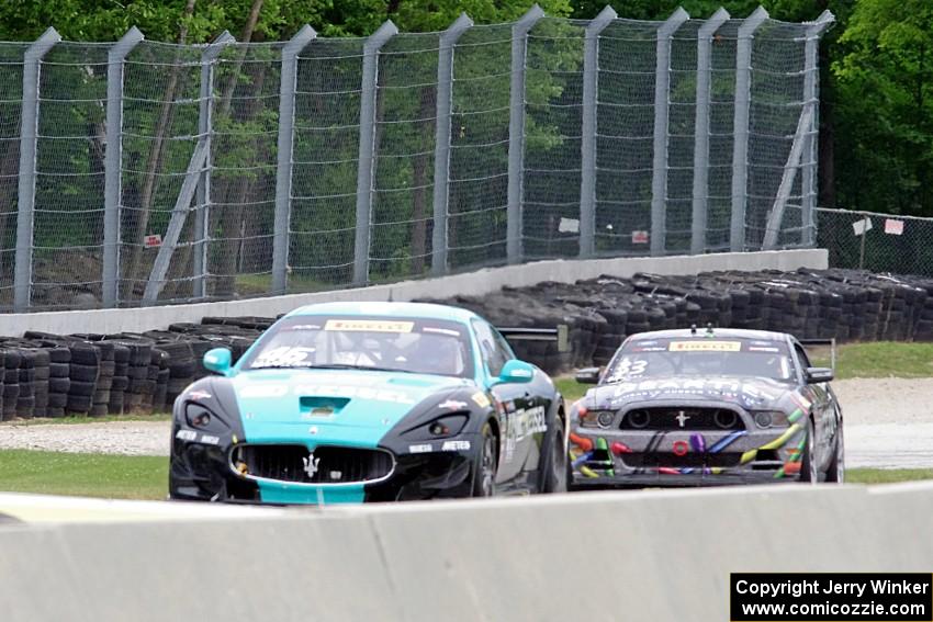 Nick Mancuso's Maserati GrandTurismo MC and Dan Martinson's Ford Mustang Boss 302