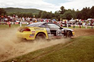 Thanasi Samaras / Eric Van De Burg Eagle Talon at the finish of SS1, Mexico Rec.