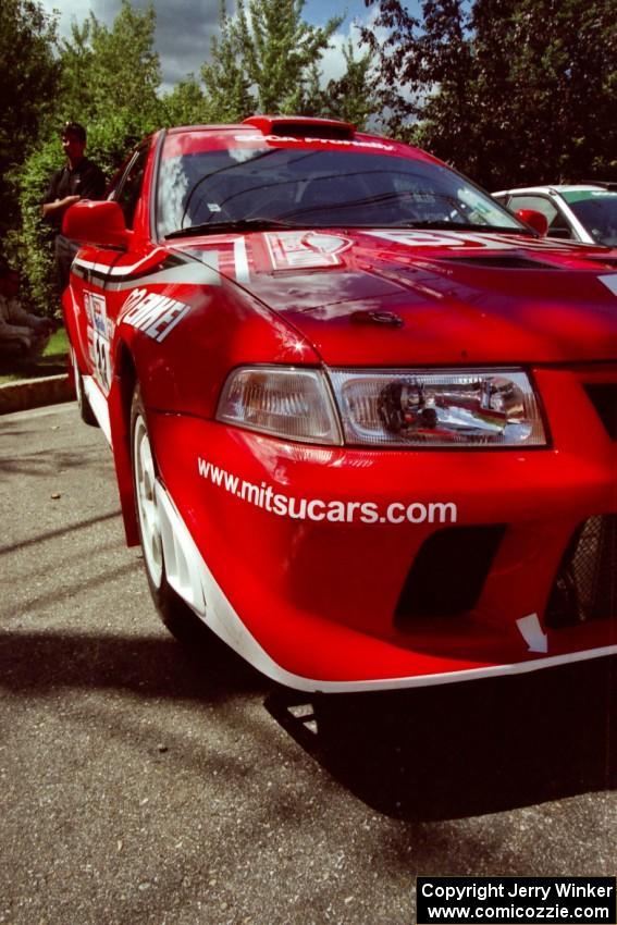 Rhys Millen / Josh Jacquot Mitsubishi Lancer Evo 6.5 prior to the start of the event.