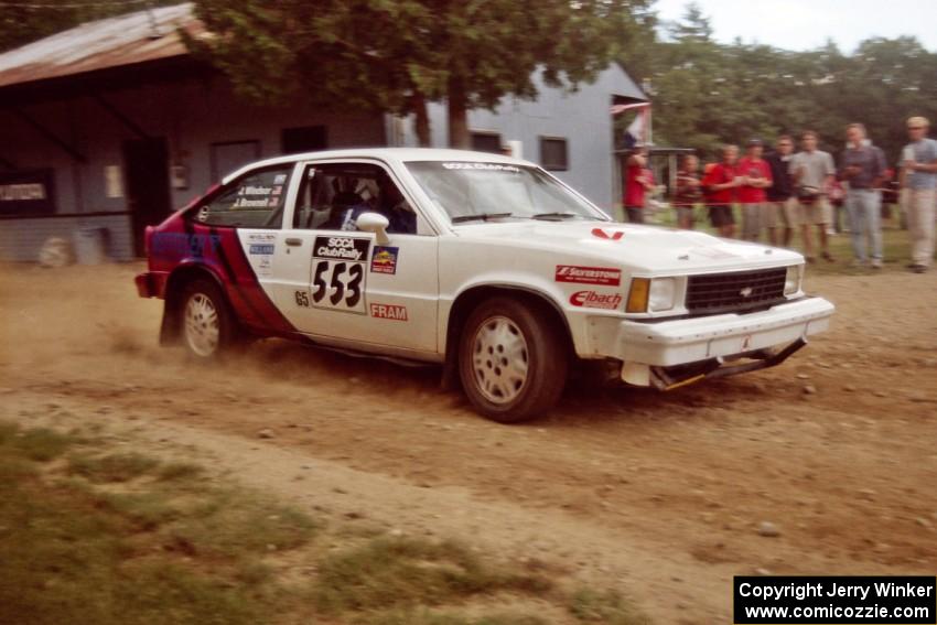 Jerry Brownell / Jim Windsor Chevy Citation at the finish of SS1, Mexico Rec.