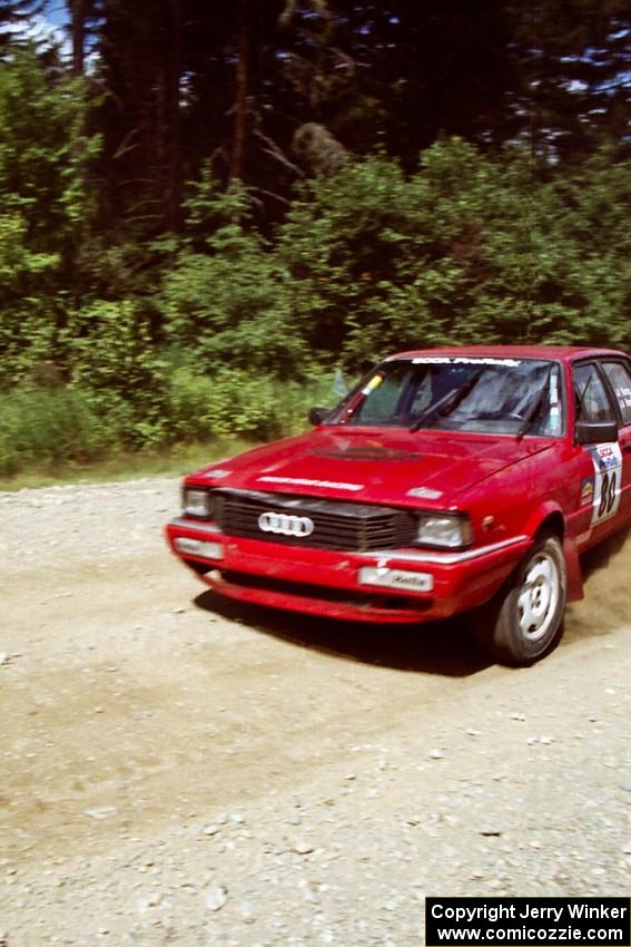 Jon Kemp / Rod Hendicksen Audi 4000 Quattro on SS5, Parmachenee West.