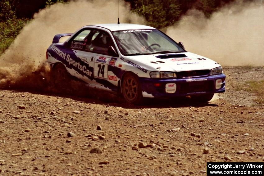 Ramana Lagemann / Russ Hughes Subaru WRX STi on SS6, Parmachenee East.