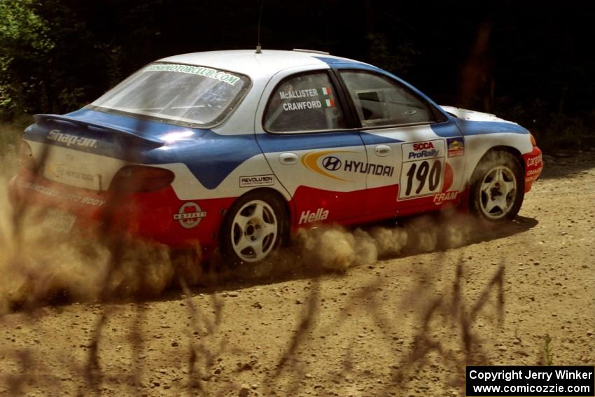 Malachy Crawford / Mark McAllister Hyundai Elantra on SS6, Parmachenee East.