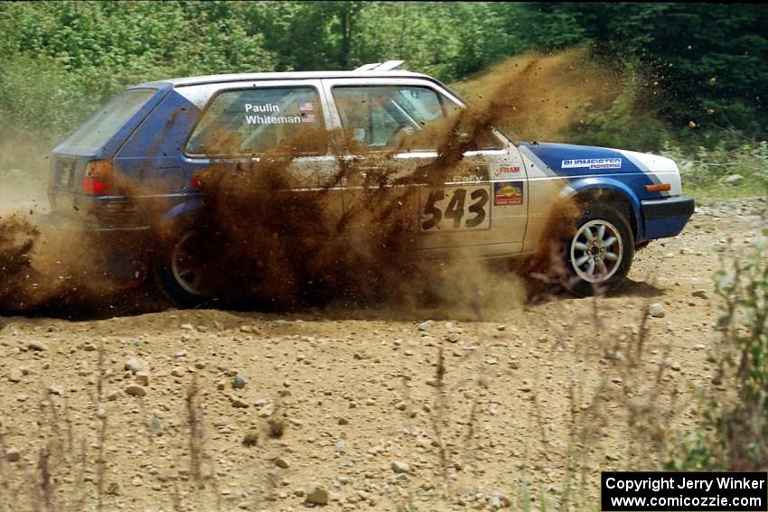 Chris Whiteman / Mike Paulin VW GTI on SS6, Parmachenee East.