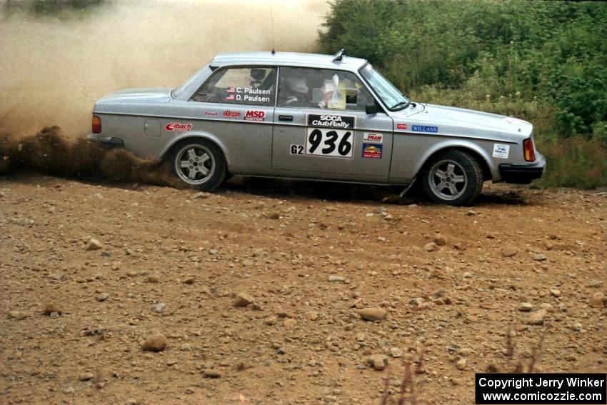 Don Paulsen / Charles Paulsen Volvo 240GT on SS6, Parmachenee East.