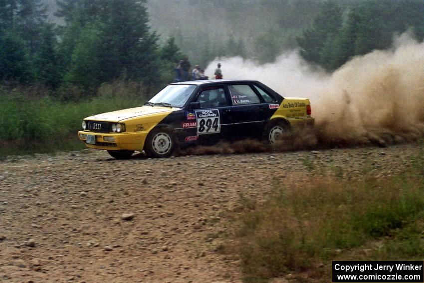 Vittorio Bares / Tim Duggan Audi 4000CS Quattro on SS7, Parmachenee Long.