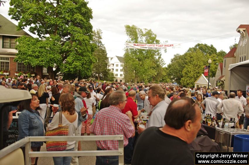 The massive crowd at the Concours D'elegance in Elkhart Lake, WI.