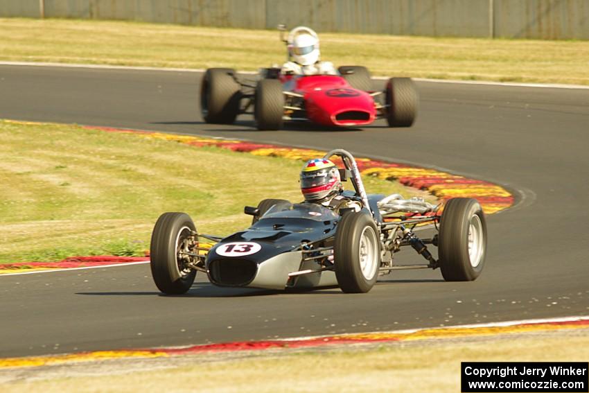 Michael Popp's Merlyn Mk. 20 and Eric Stange's Brabham BT29