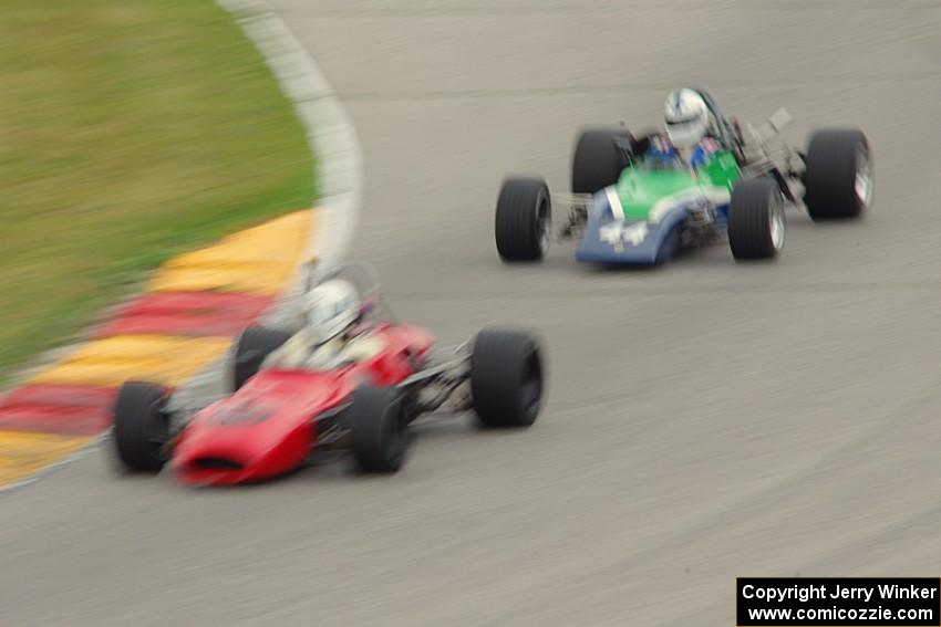 Eric Stange's Brabham BT29 and Matt Primack's Lotus 59/69