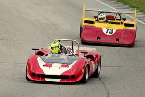 Robert Blain's Lola T-70 Mk. II and Fritz Seidel's Rawlson CR-11