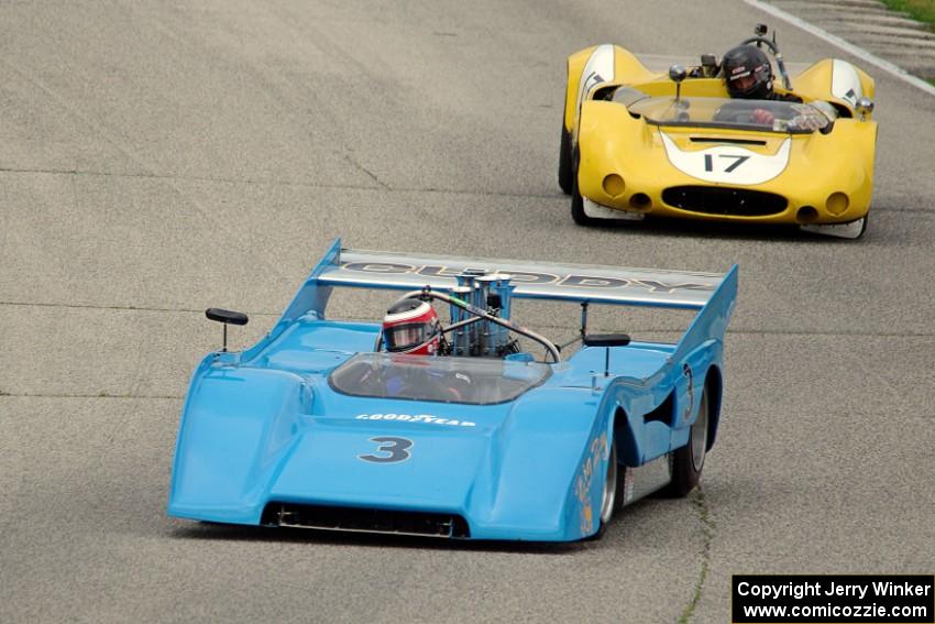 Jim Stengel's McLaren M8F and A.C. D'Augustine's Genie Mk. 10B