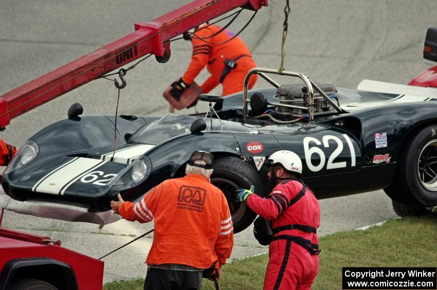 Tom Shelton's Lola T-70 Spyder on the hook.