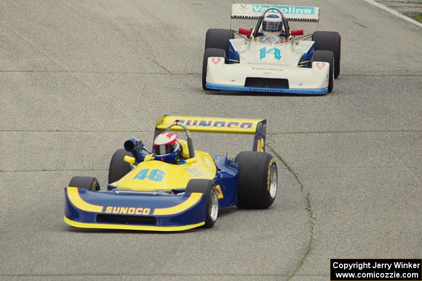 Cal Meeker's Ralt RT-1 and Joe Hish's Chevron B42