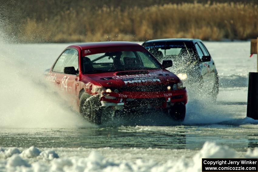 Brent Carlson's Subaru Impreza and Mark Olson's VW Golf