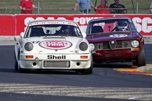 Tyler Farner's Porsche 911 SC and Mike Pranka's Alfa Romeo GTV